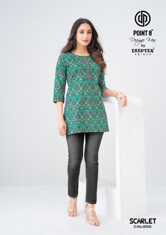 Deeptex scarlet vol-8 wholesale kurti with coat